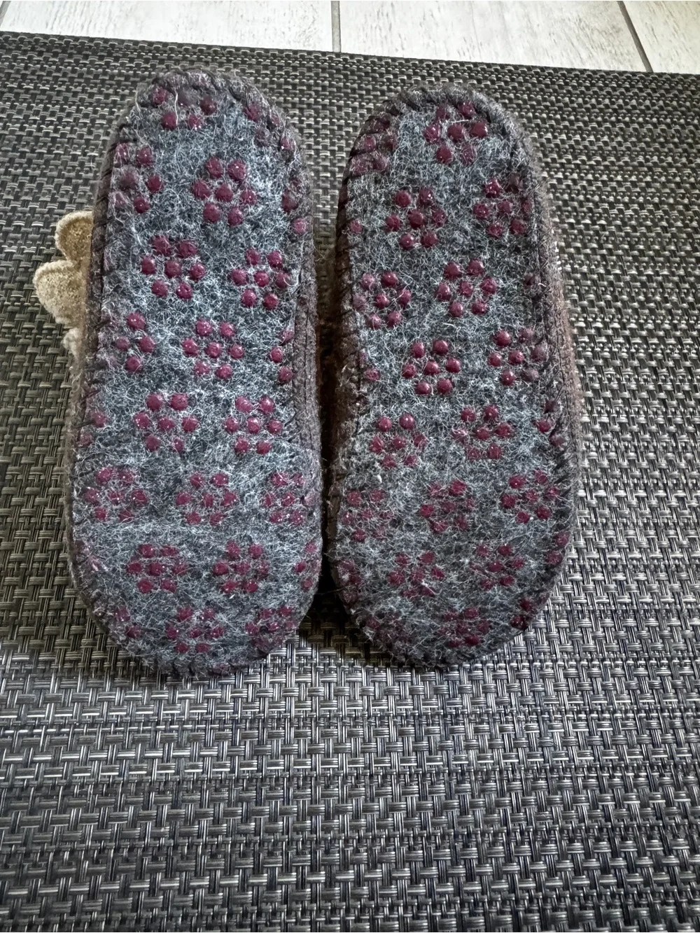 Garnet Hill Toddler Sz 8 Boiled Wool Slipper by Haflinger Moose